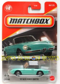 2026 Matchbox "67 ALFA ROMEO DUETTO Mint Green Classic Italian Sports Car #04/125 MBX Showroom New