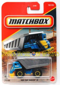 2026 Matchbox MBX TURF HAULER II Blue Grey Large Dump Truck #75/125 MBX Construction New