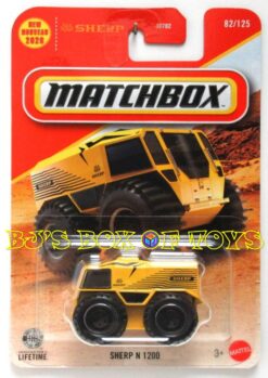 2026 Matchbox SHERPA N 1200 Yellow All Terrain Utility Task Vehicle 4x4 ATV #82/125 MBX Adventure New