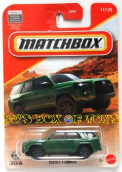 2026 Matchbox TOYOTA 4RUNNER Green 4dr Off-Road 4x4 SUV #77/125 MBX Adventure New