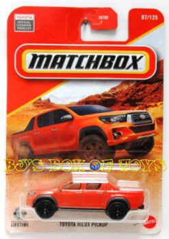 2026 Matchbox TOYOTA HILUX PICKUP Orange 4dr Off-Road 4x4 Truck #07/125 MBX Adventure New