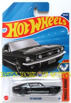 2025 Hot Wheels '67 MUSTANG Black Classic Ford Factory Muscle Pony Car #189/250 Muscle Mania 3/10 New