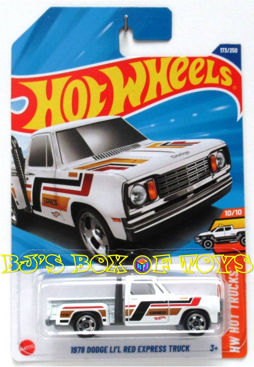 2025 Hot Wheels 1978 DODGE LIL RED EXPRESS TRUCK White Classic Ram Pickup #173/250 HW Hot Trucks 10/10 New