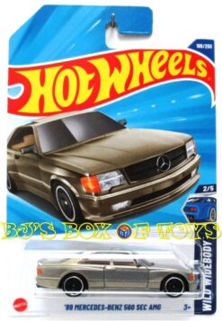 2025 Hot Wheels '89 MERCEDES-BENZ 560 SEC AMG Gold Factory Luxury Muscle Car #186/250 Wild Widebody 2/5 New