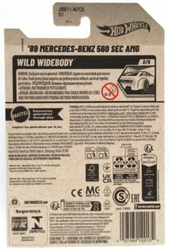 2025 Hot Wheels '89 MERCEDES-BENZ 560 SEC AMG Gold #186 New - Image 2