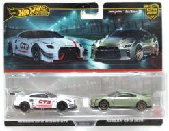 2025 Hot Wheels Premium NISSAN GT-R NISMO GT3 and GT-R (R35) Real Riders Car Culture 2 Pack New