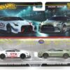 2025 Hot Wheels Premium NISSAN GT-R NISMO GT3 and GT-R (R35) Real Riders Car Culture 2 Pack New