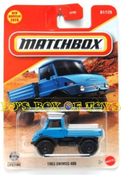 2026 Matchbox 1963 UNIMOG 406 Blue Mercedes-Benz Ultimate Off-Road 4x4 #81/125 MBX Adventure New