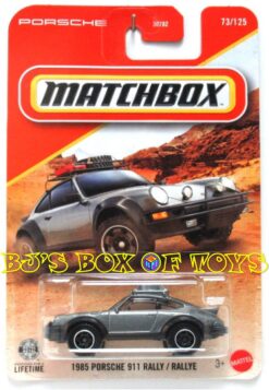 2026 Matchbox 1985 PORSCHE 911 RALLY Gray 2dr Off-Road Race Car #73/125 MBX Adventure New