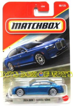 2026 Matchbox 2024 BMW 7-SERIES Blue Luxury German Sports Car #96/125 MBX Road Trip New