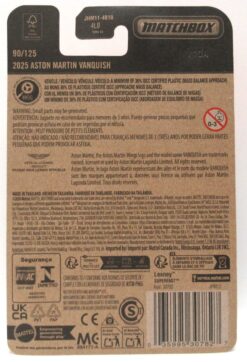 2026 Matchbox 2025 ASTON MARTIN VANQUISH Green #90 New - Image 2