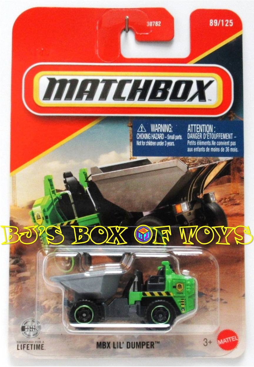 2026 Matchbox MBX LIL DUMPER Green Gray Mini Dump Truck #89/125 MBX Construction New