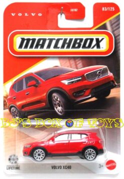 2026 Matchbox VOLVO VC40 Red 4dr. Hybrid SUV #83/125 MBX Metro New