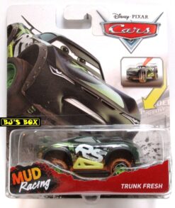 Disney Pixar Cars XRS Mud Racing TRUNK FRESH Green Real Suspension Off-Road Racer New