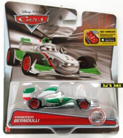 Disney Pixar Cars Silver Racer FRANCESCO BERNOULLI Green White Red TROC HOF Car New