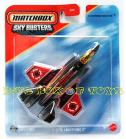 2026 Matchbox Sky Busters F-35 B LIGHTNING II Black Red Military Jet Fighter Plane #20/32 New