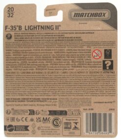2026 Matchbox Sky Busters F-35 B LIGHTNING II Black #20 New - Image 2