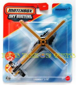 2026 Matchbox Sky Busters SIKORSKY S-70 Black Gold Helicopter Medium Size Copter #17/32 New