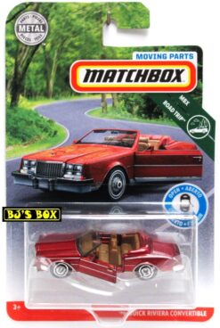 2019 Matchbox Moving Parts '83 BUICK RIVIERA CONVERTIBLE Red Classic Luxury Car #15 MBX Road Trip New