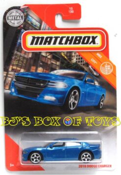 2020 Matchbox 2018 DODGE CHARGER Blue Mopar Muscle Car #15/100 MBX City New