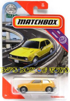 2020 Matchbox '76 HONDA CVCC Yellow Civic Classic Compact Car #45/100 MBX Highway New