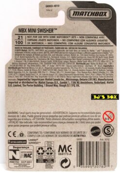 2020 Matchbox MBX MINI SWISHER Green Sweeper #21 New - Image 2