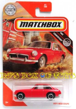 2020 Matchbox 1971 MGB COUPE Red Classic Fastback British Sports Car #61/100 MBX Countryside New