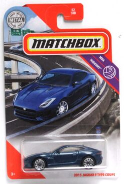 2020 Matchbox 2015 JAGUAR F-TYPE COUPE Dark Blue British Exotic Sports Car #52/100 MBX Highway New