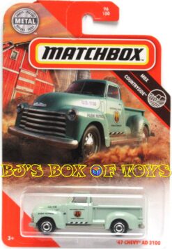 2020 Matchbox '47 CHEVY AD 3100 Green National Parks Forest Ranger Antique Pickup Truck #96/100 MBX Countryside New