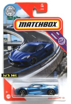 2020 Matchbox 2020 CORVETTE C8 Blue Chevy Mid-Engine Exotic Sports Car #47/100 MBX Highway New