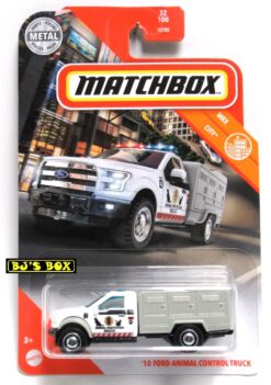 2020 Matchbox '10 FORD ANIMAL CONTROL TRUCK White Pet Protection Rescue Truck #32/100 MBX City New