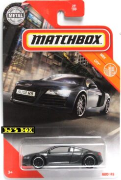2020 Matchbox AUDI R8 Dark Grey Exotic German Sports Car #29/100 MBX City New