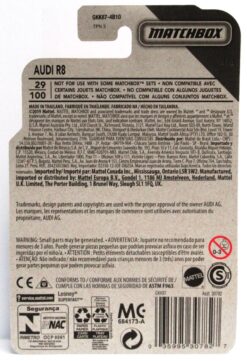 2020 Matchbox AUDI R8 Dark Grey #29 New - Image 3