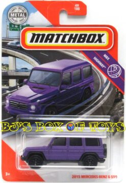 2020 Matchbox 2015 MERCEDES-BENZ G 550 Purple G-Wagon 4x4 German SUV #49/100 MBX Highway New