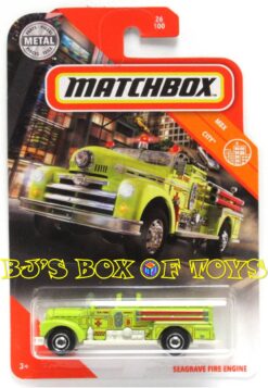 2020 Matchbox SEAGRAVE FIRE ENGINE Yellow Antique SA Fire Service Pumper Truck #26/100 MBX City New